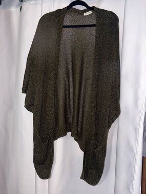 Garage Olive Green Open-Front Women's Cardigan